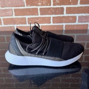 Under Armour Breath Lace Shoes Womens Size 9 Athletic Sneakers Black.